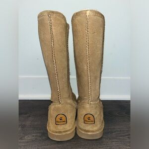 Tan Bearpaw high boots
